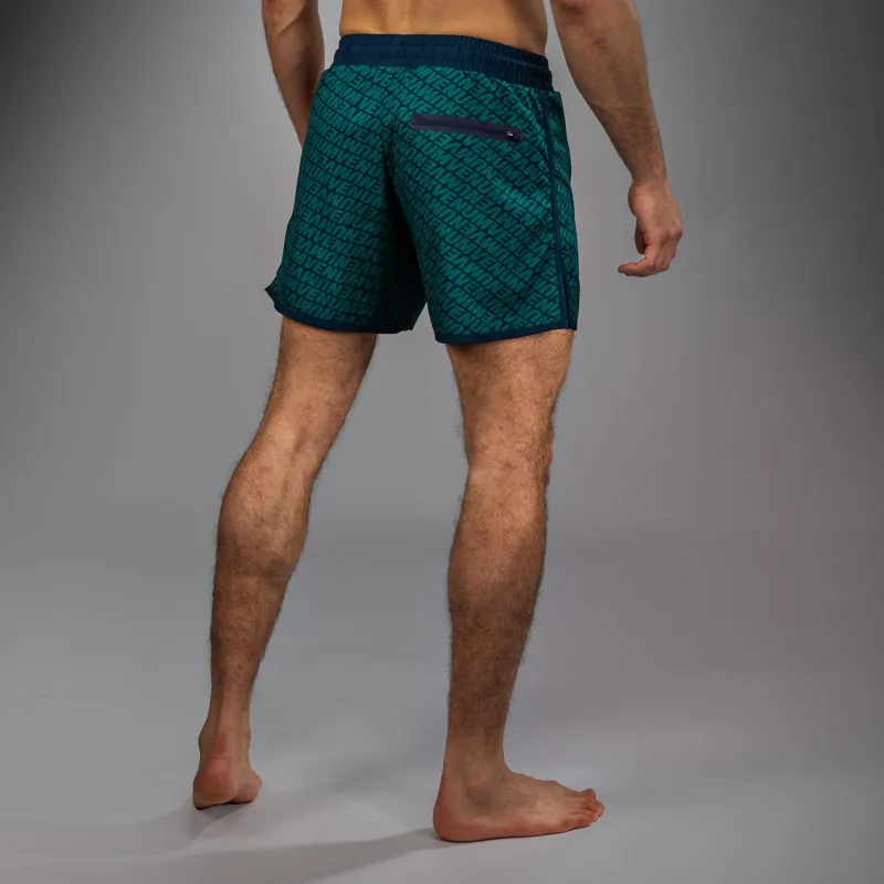 Venum Echo Board Shorts - Deep Ocean Blue/Emerald Green - Image 4