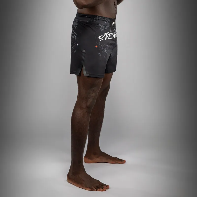 Venum Eclipse Fight Shorts - Black/Ivory - Image 2