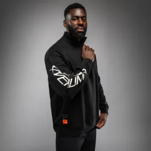 Venum Eclipse Half-Zip Sweatshirt - Black/Ivory