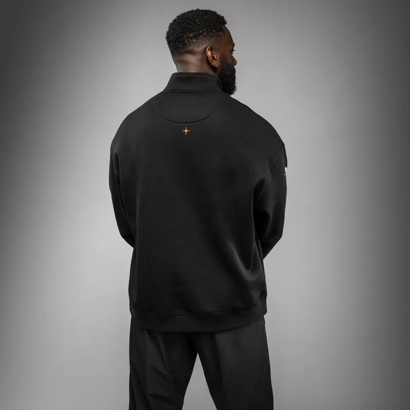 Venum Eclipse Half-Zip Sweatshirt - Black/Ivory - Image 3