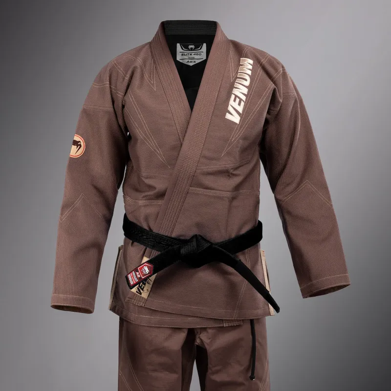 Venum Elite 5.0 - 450 - Brazilian Jiu Jitsu Gi - Chocolate Brown - Image 4