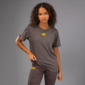 UFC Fusion by Venum Fight Week Women’s Short Sleeve Cotton T-Shirt - Solid Earthen Brown