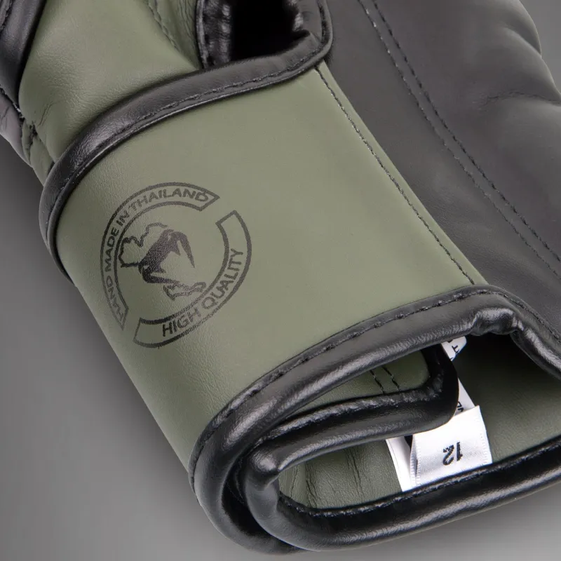 Venum Elite Boxing Gloves - Khaki/Black - Image 5