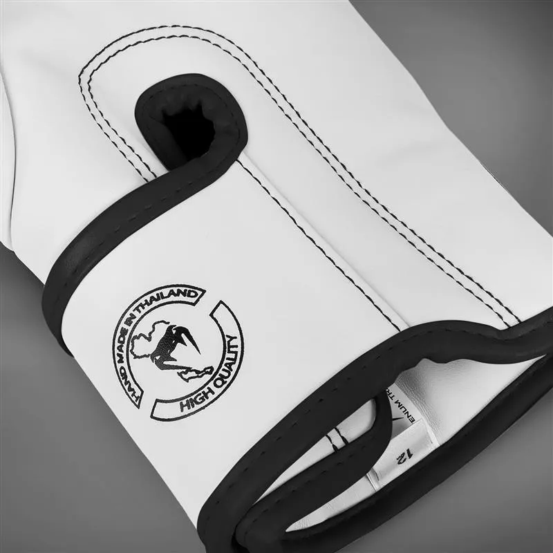 Venum Elite Boxing Gloves - White/Black - Image 4