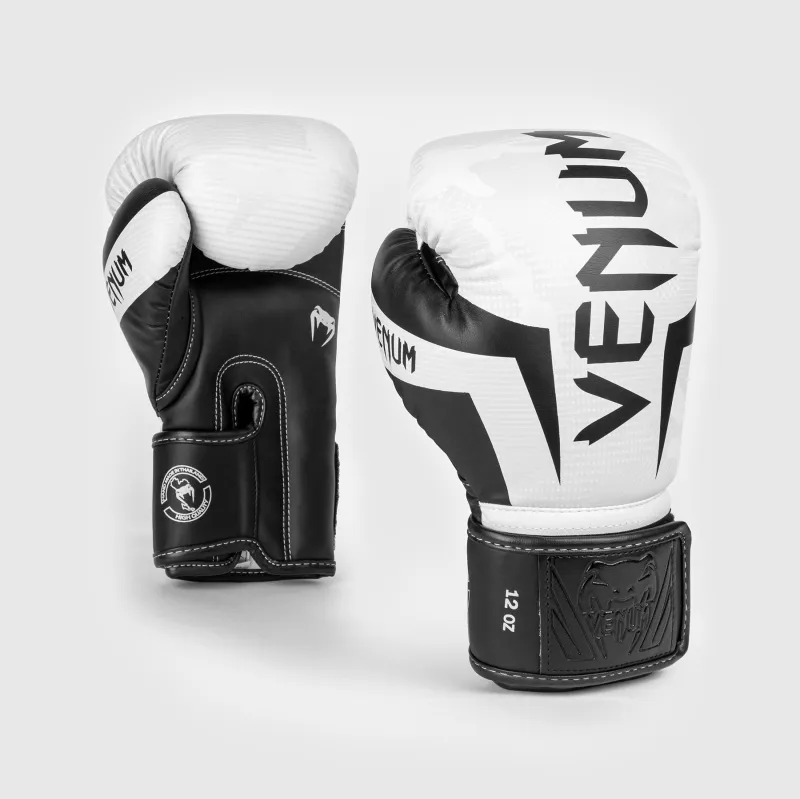 Venum Elite Boxing Gloves - White/Camo - Image 2