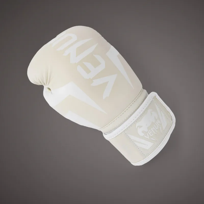 Venum Elite Boxing Gloves - White/Ivory - Image 4