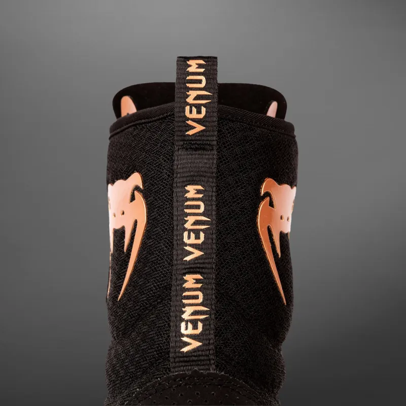 Venum Elite Boxing Shoes – Black/Bronze - Image 4