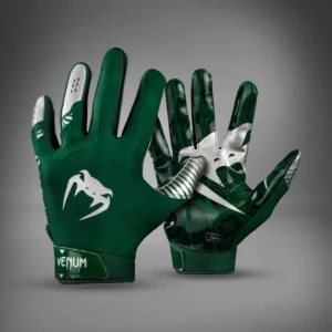 Venum Elite Football Gloves - Forest Green/Silver