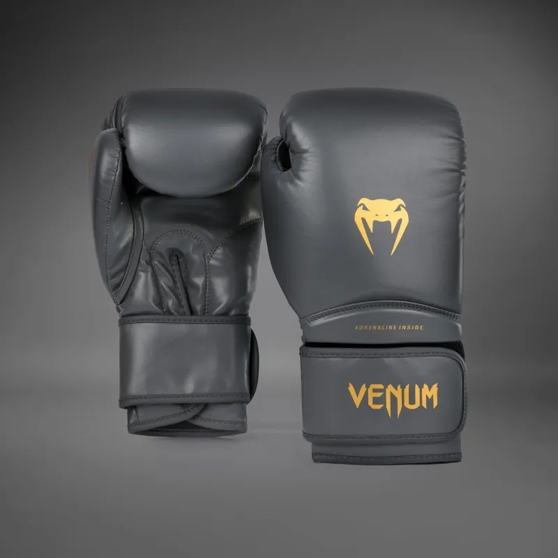 Venum Contender 1.5 Boxing Gloves - Grey/Gold