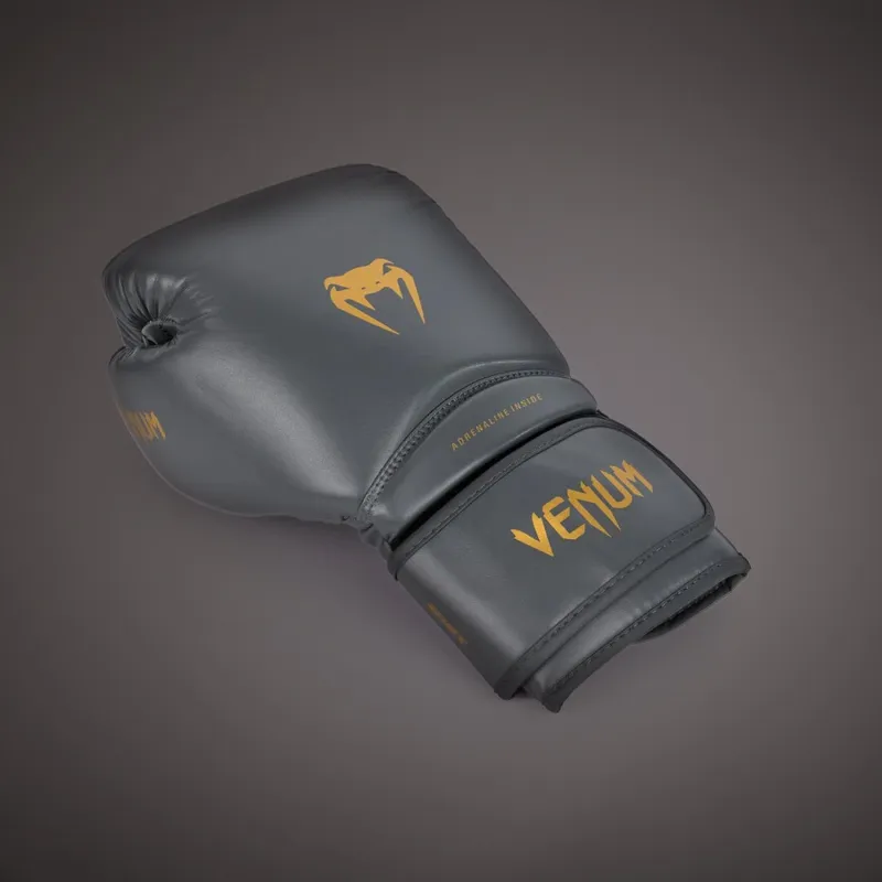 Venum Contender 1.5 Boxing Gloves - Grey/Gold - Image 4