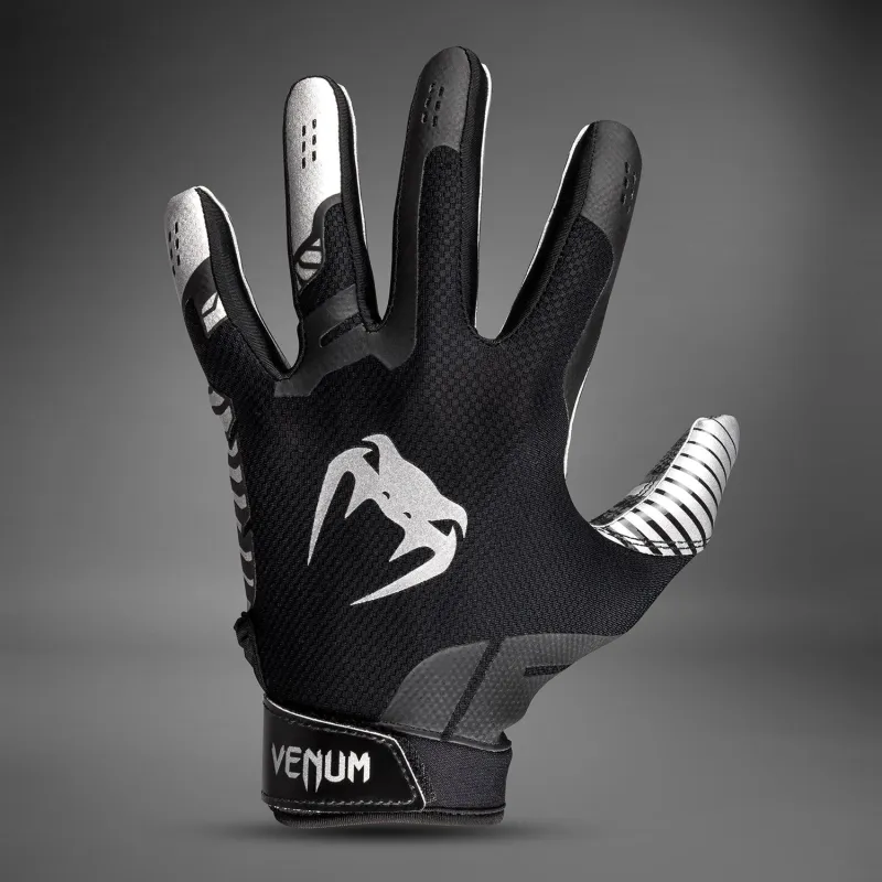 Venum Elite Football Gloves - Black/Silver - Image 4