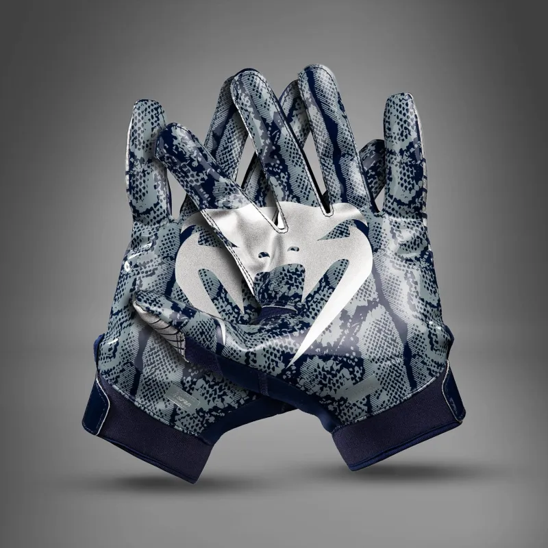Venum Elite Football Gloves - Navy/Silver - Image 4