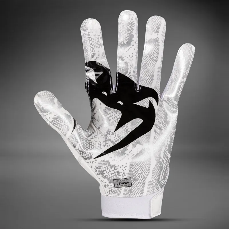 Venum Elite Football Gloves - White/Black - Image 3