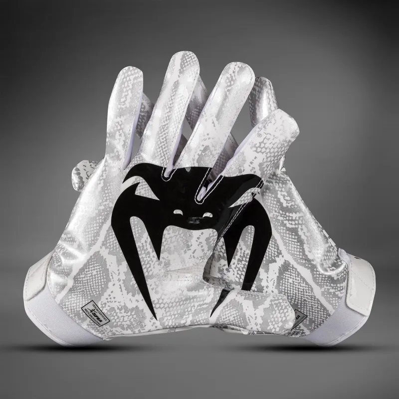 Venum Elite Football Gloves - White/Black - Image 5