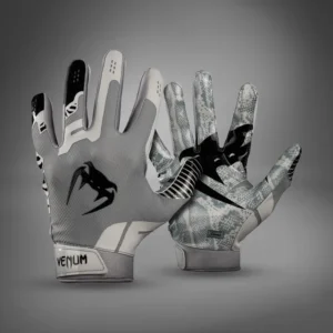 Venum Elite Football Gloves - Silver/Black