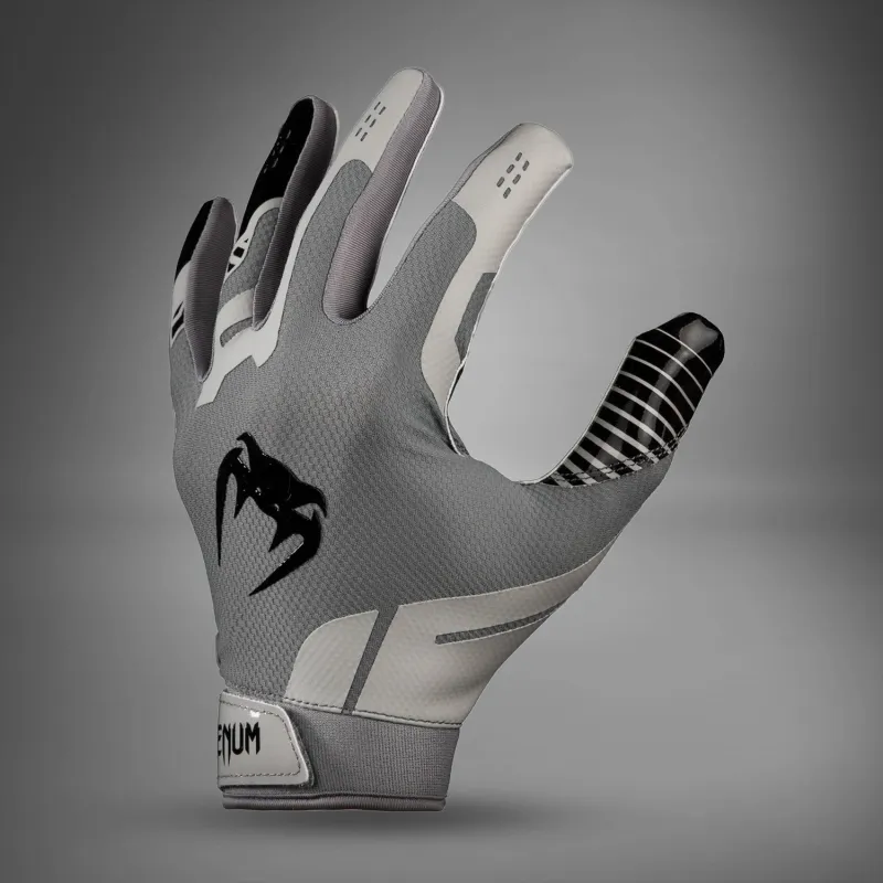 Venum Elite Football Gloves - Silver/Black - Image 2