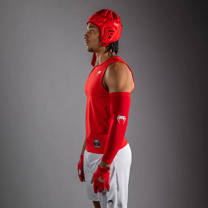 Venum Elite Football Sleeveless Compression Jersey - Red - Image 2