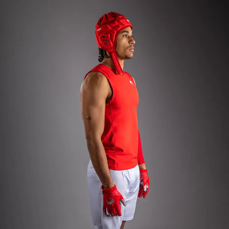 Venum Elite Football Sleeveless Compression Jersey - Red - Image 3