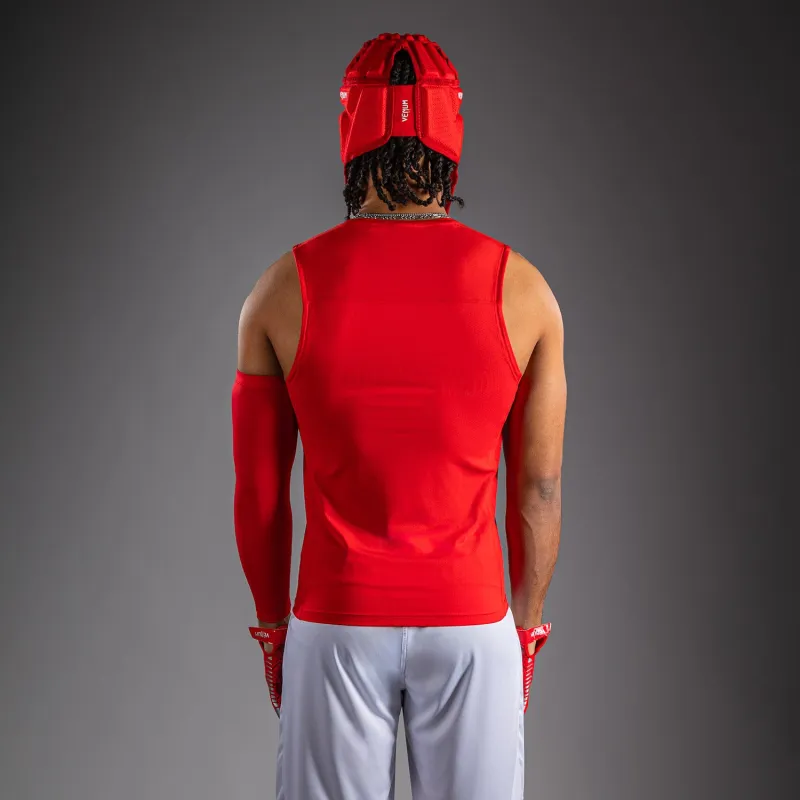 Venum Elite Football Sleeveless Compression Jersey - Red - Image 4