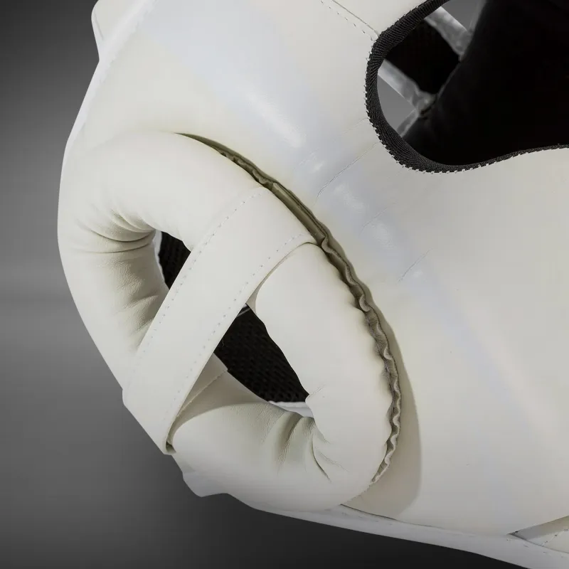 Venum Elite Headgear – White/White - Image 3