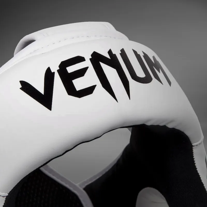 Venum Elite Headgear – White/Black - Image 3