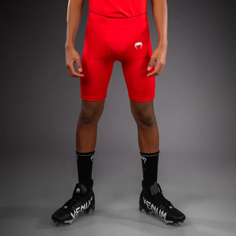 Venum Elite Kids Football Compression Shorts - Red