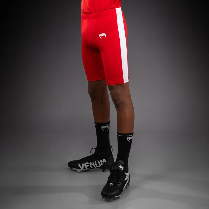 Venum Elite Kids Football Compression Shorts - Red - Image 2