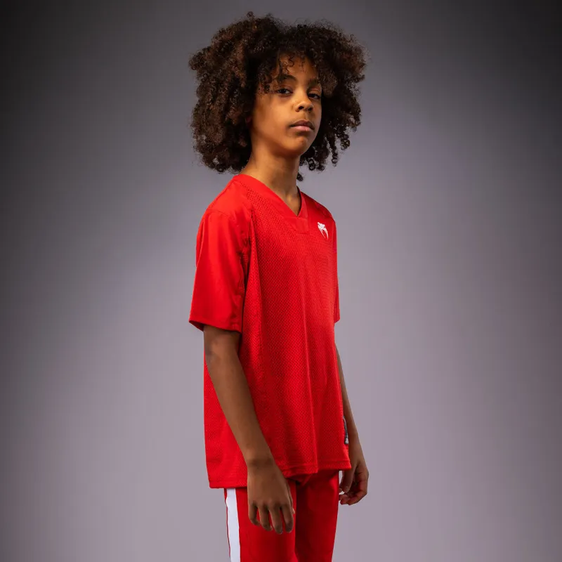 Venum Elite Kids Football Short Sleeve Jersey - Red - Image 3