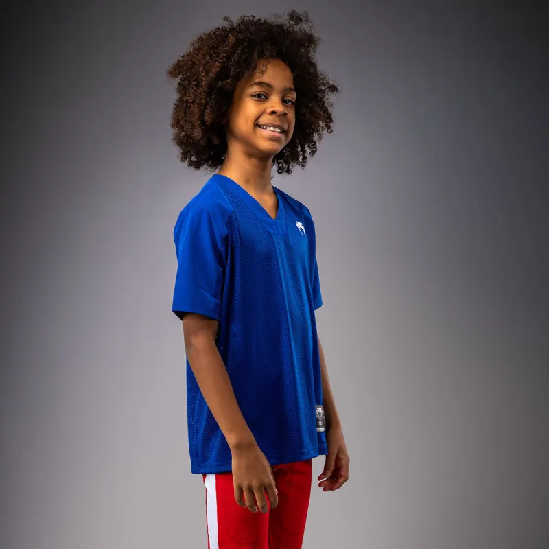 Venum Elite Kids Football Short Sleeve Jersey - Royal Blue - Image 2