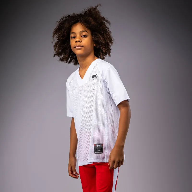 Venum Elite Kids Football Short Sleeve Jersey - White - Image 3