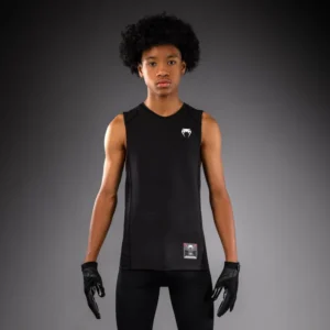 Venum Elite Kids Football Sleeveless Compression Jersey - Black
