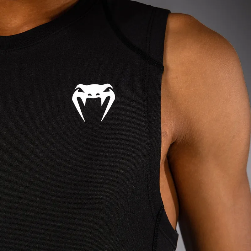 Venum Elite Kids Football Sleeveless Compression Jersey - Black - Image 4