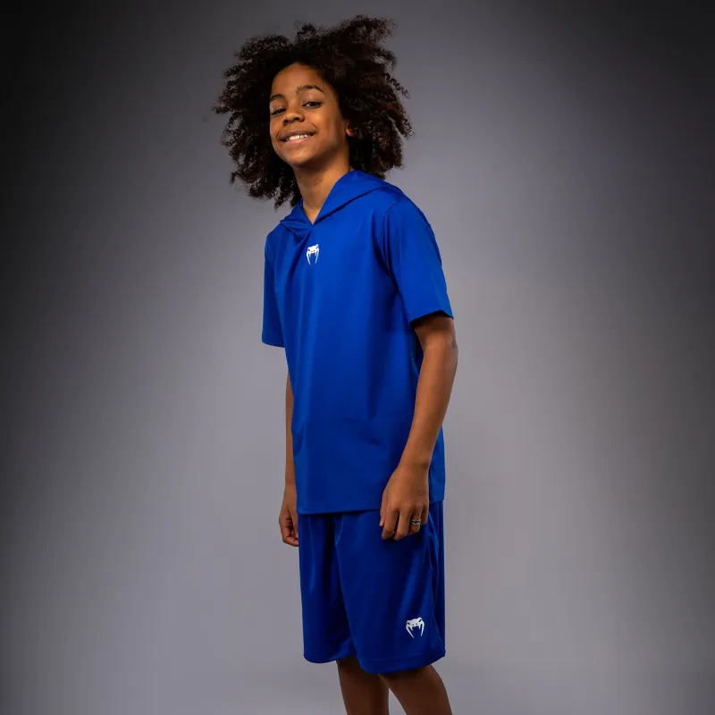 Venum Elite Kids Personalized Short Sleeve Dry-Tech Hoodie - Royal Blue - Image 3