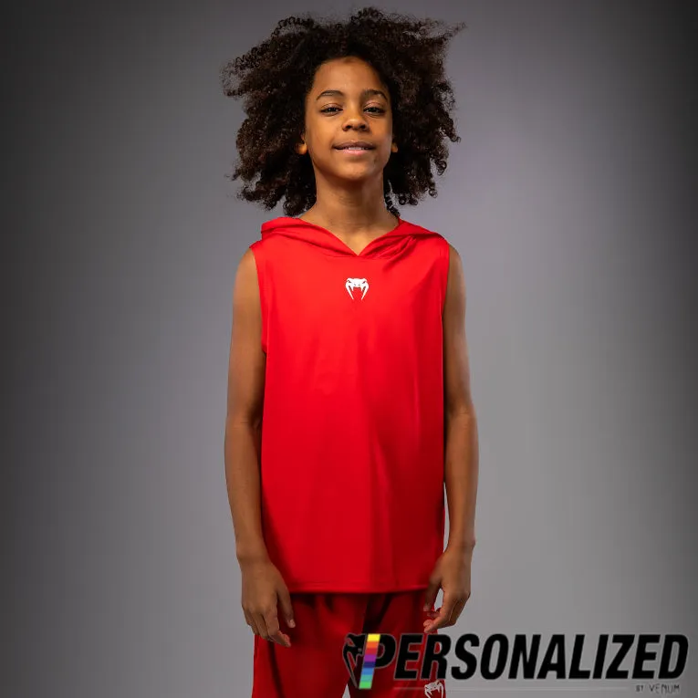 Venum Elite Kids Personalized Sleeveless Dry-Tech Hoodie - Red