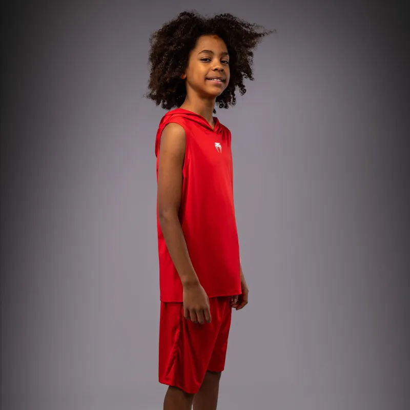 Venum Elite Kids Personalized Sleeveless Dry-Tech Hoodie - Red - Image 2