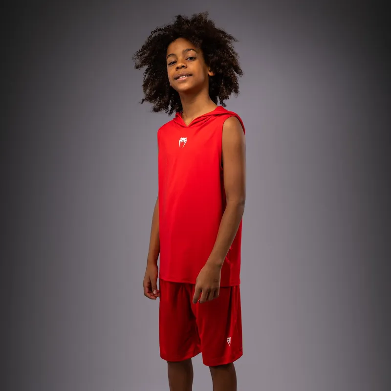 Venum Elite Kids Personalized Sleeveless Dry-Tech Hoodie - Red - Image 3