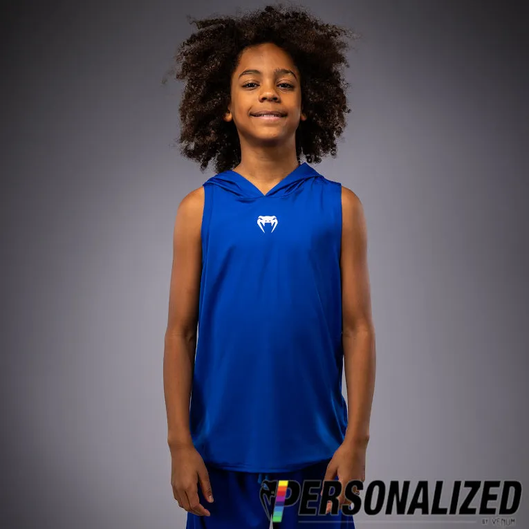 Venum Elite Kids Personalized Sleeveless Dry-Tech Hoodie - Royal Blue