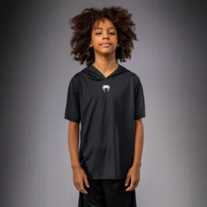Venum Elite Kids Short Sleeve Dry-Tech Hoodie - Black