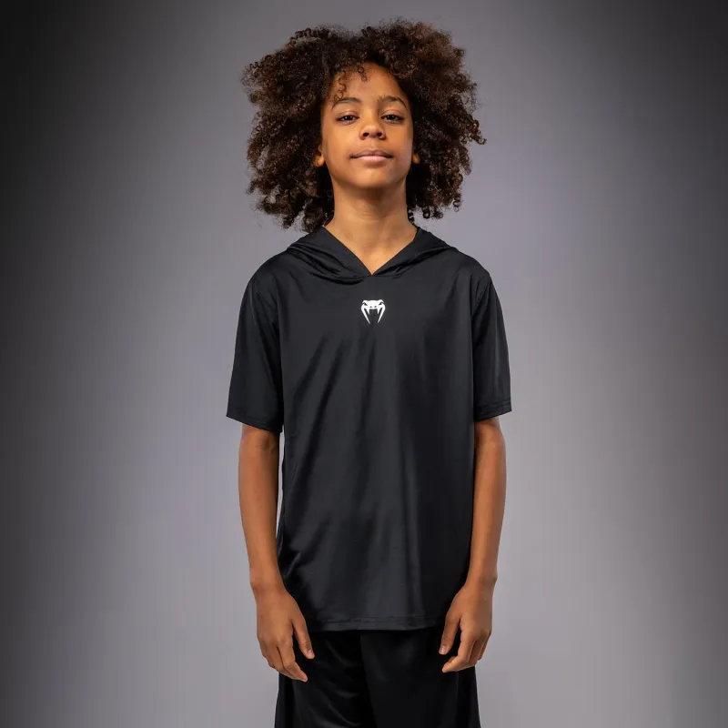 Venum Elite Kids Short Sleeve Dry-Tech Hoodie - Black