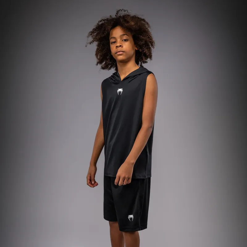 Venum Elite Kids Sleeveless Dry-Tech Hoodie - Black - Image 3