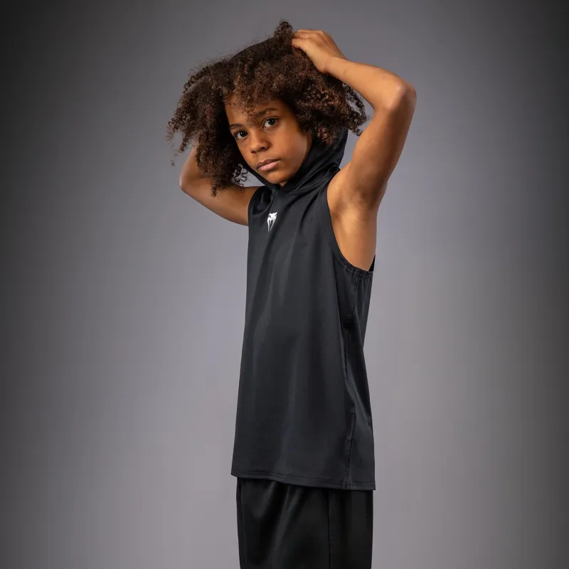 Venum Elite Kids Sleeveless Dry-Tech Hoodie - Black - Image 5