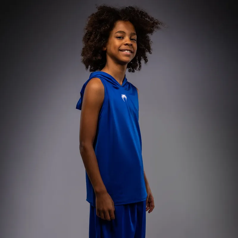 Venum Elite Kids Sleeveless Dry-Tech Hoodie - Royal Blue - Image 2