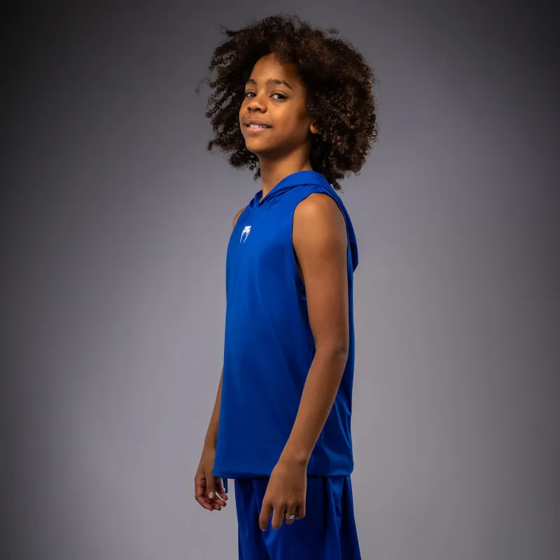 Venum Elite Kids Sleeveless Dry-Tech Hoodie - Royal Blue - Image 3