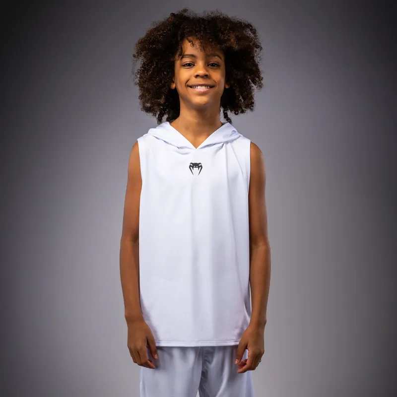 Venum Elite Kids Sleeveless Dry-Tech Hoodie - White