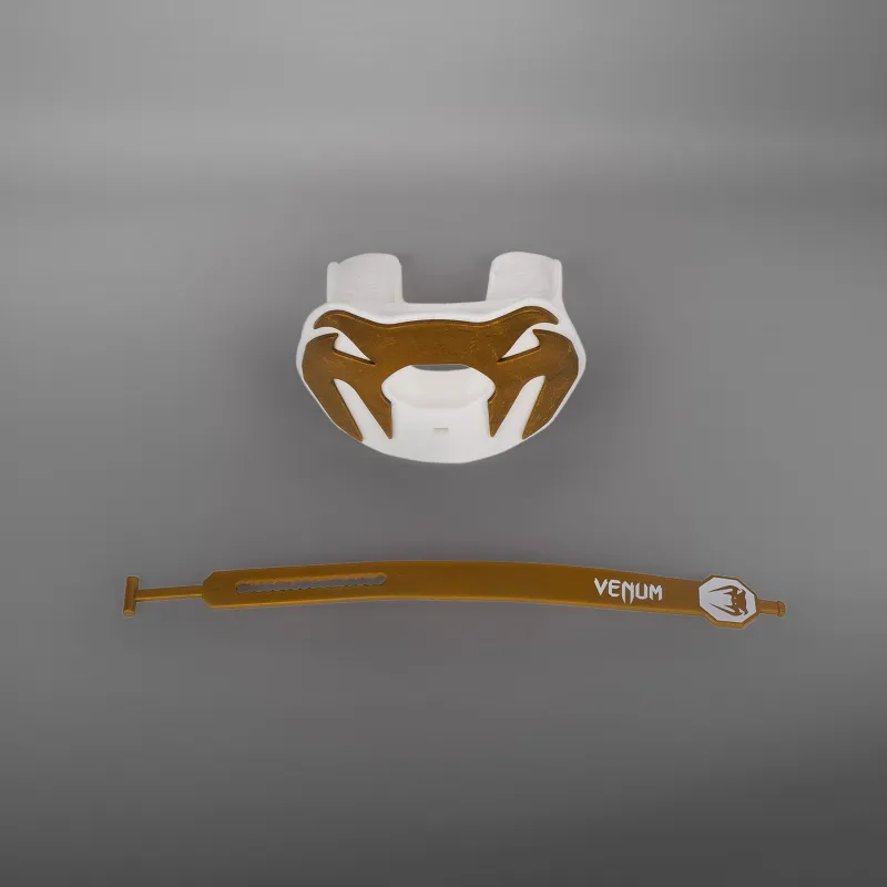 Venum Elite Lipguard Logo Edition - White/Gold - Image 2