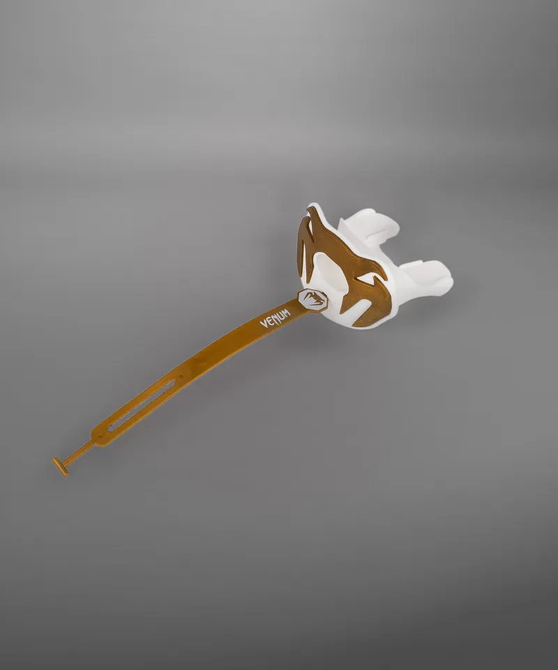 Venum Elite Lipguard Logo Edition - White/Gold - Image 4