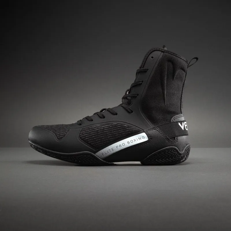 Venum Elite Neo Boxing Shoes - Black/White - Image 2