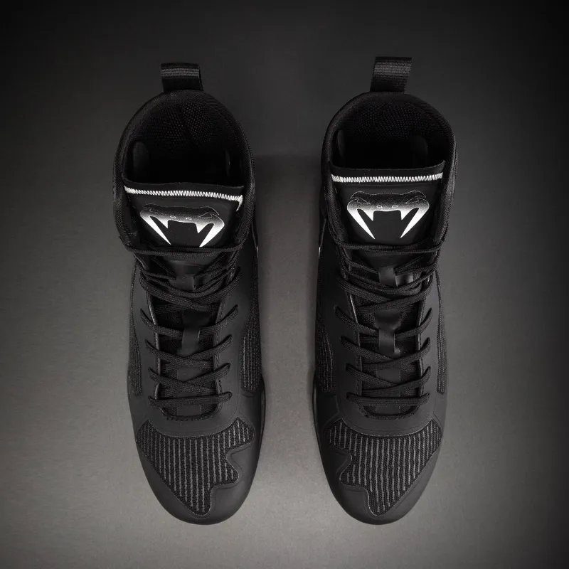 Venum Elite Neo Boxing Shoes - Black/White - Image 5