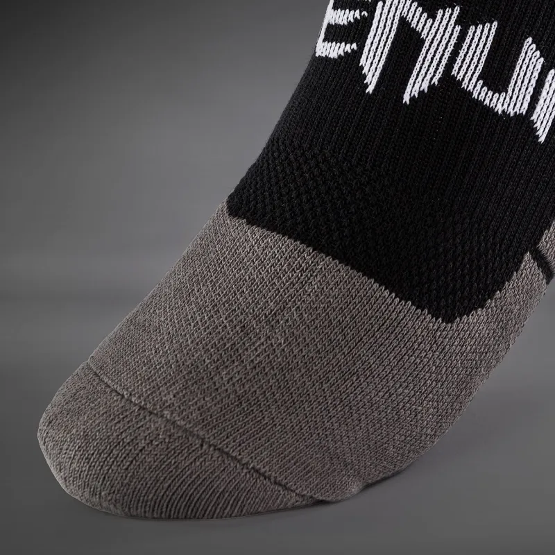 Venum Elite Performance Crew Socks - Black/White - Image 2