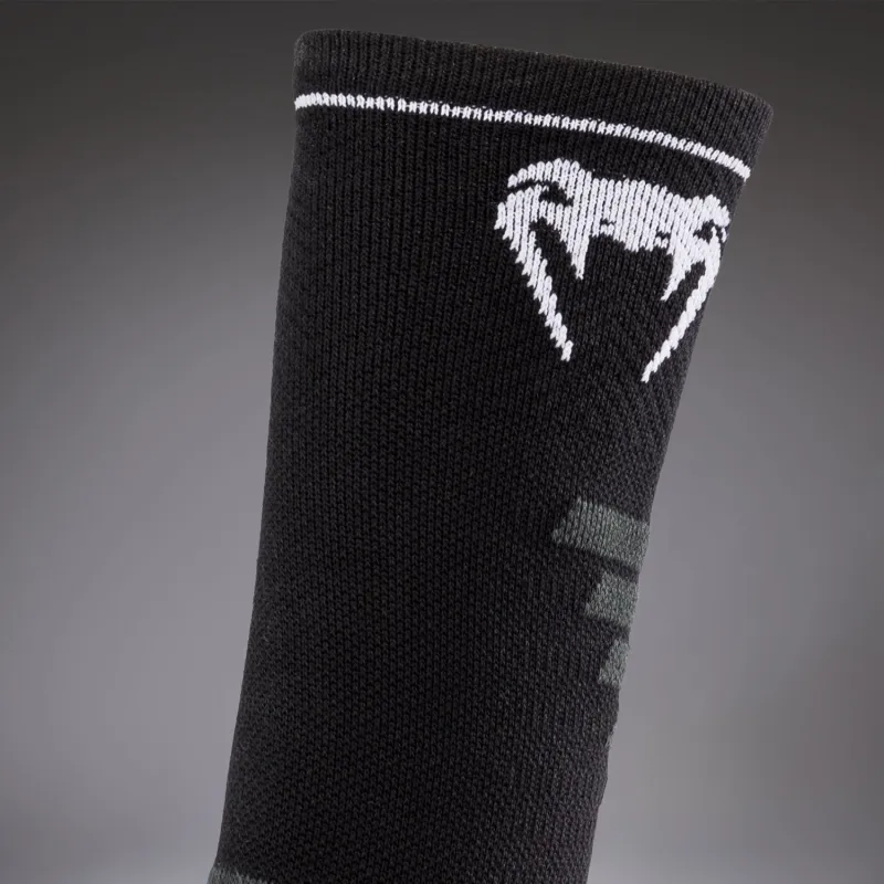 Venum Elite Performance Crew Socks - Black/White - Image 4